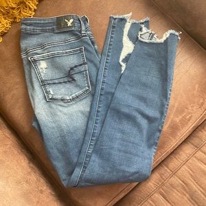 American eagle destroyed jeggings